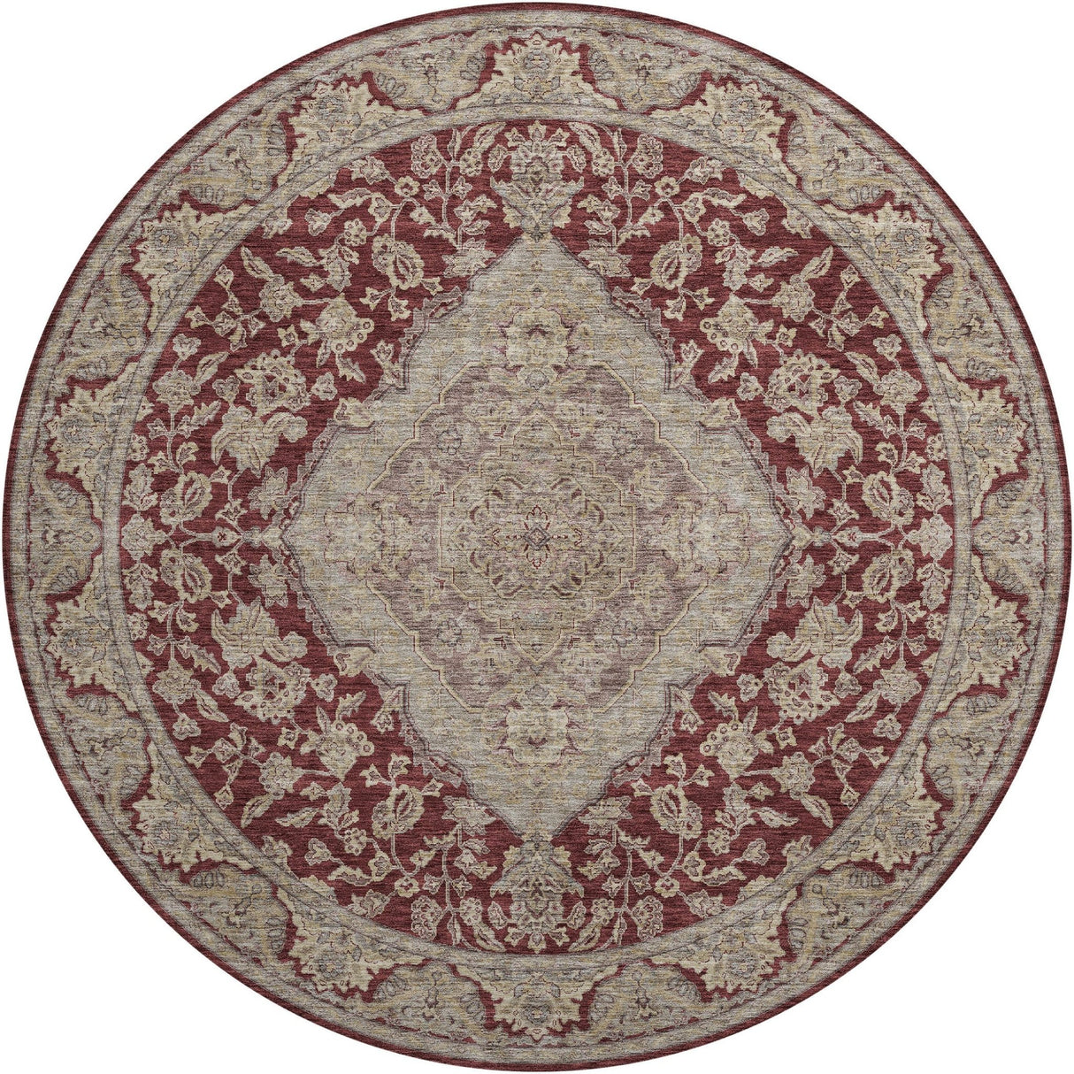 Dalyn Hatay HY3 Garnet Rug round rug