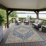 Dalyn Hatay HY3 Navy Rug outdoor lifestyle image