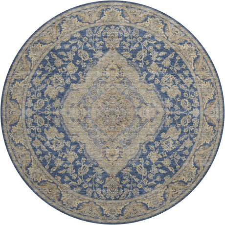 Dalyn Hatay HY3 Navy Rug round rug