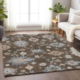 Dalyn Hatay HY4 Chocolate Rug shown in a room