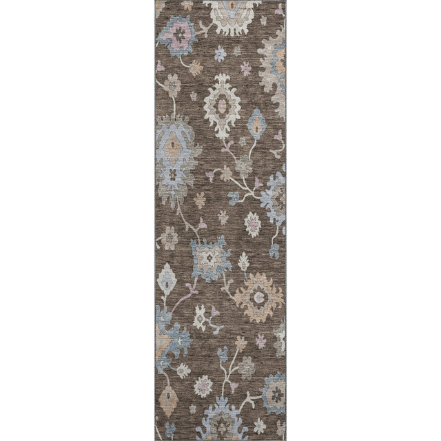 Dalyn Hatay HY4 Chocolate Rug runner rug