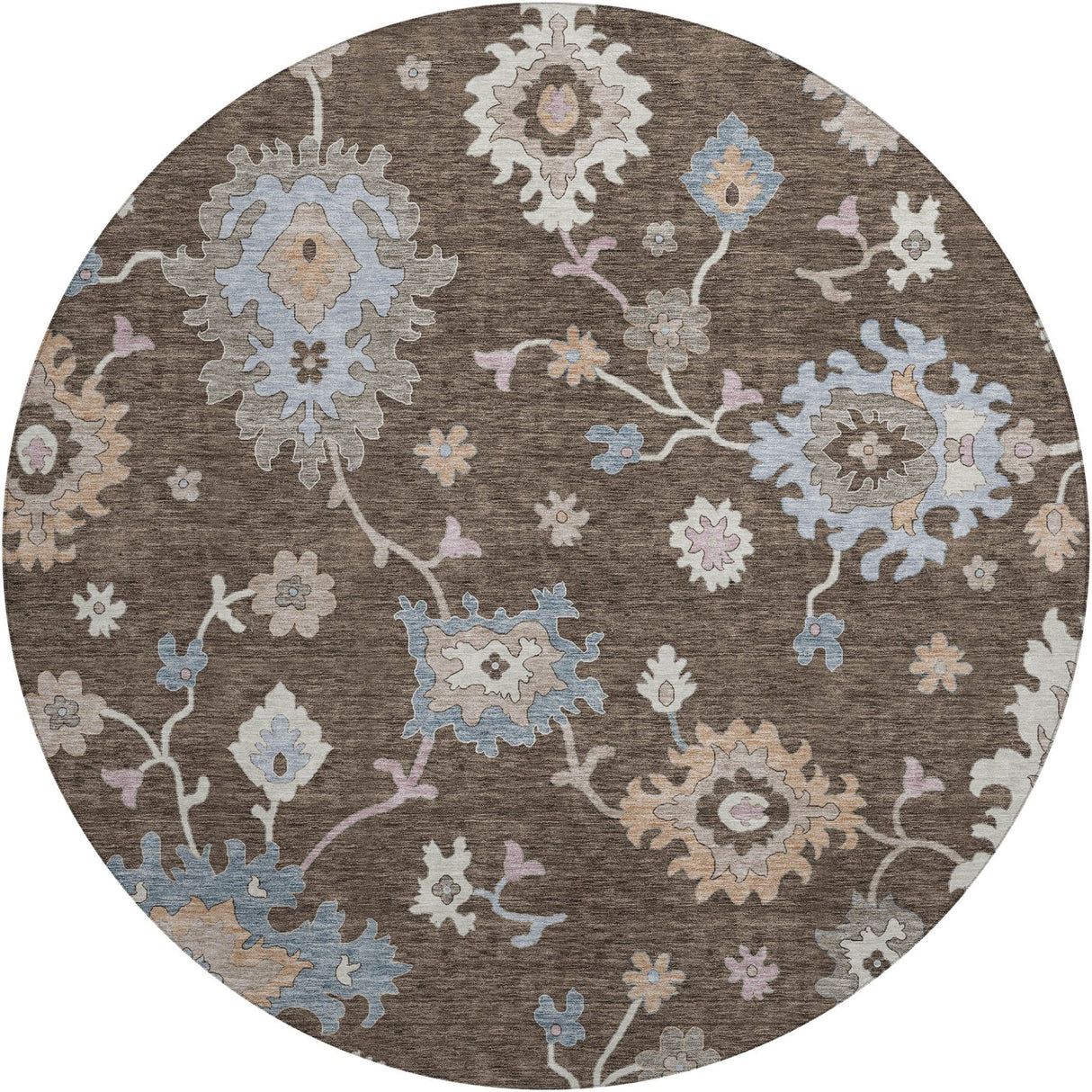 Dalyn Hatay HY4 Chocolate Rug round rug