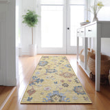 Dalyn Hatay HY4 Gold Rug shown in a room