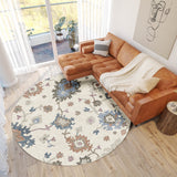 Dalyn Hatay HY4 Ivory Rug shown in a room