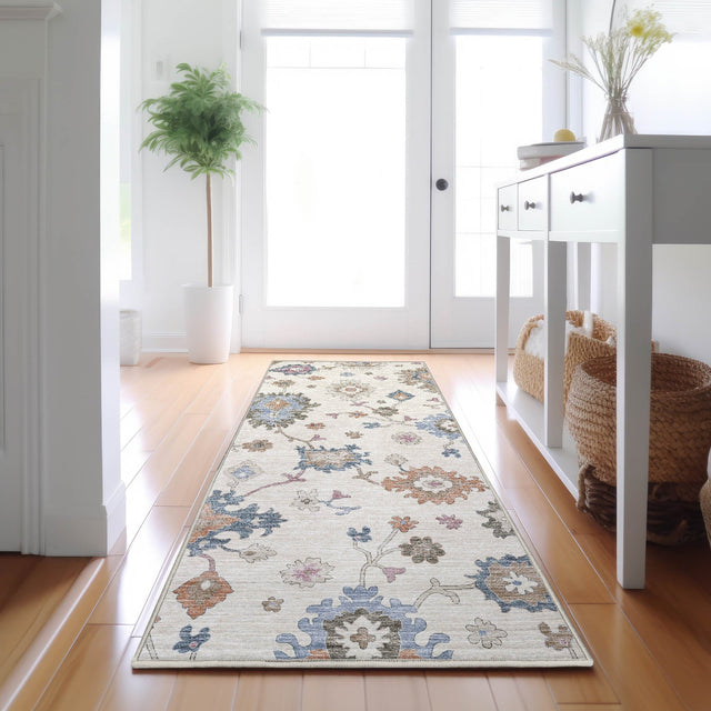 Dalyn Hatay HY4 Ivory Rug shown in a room