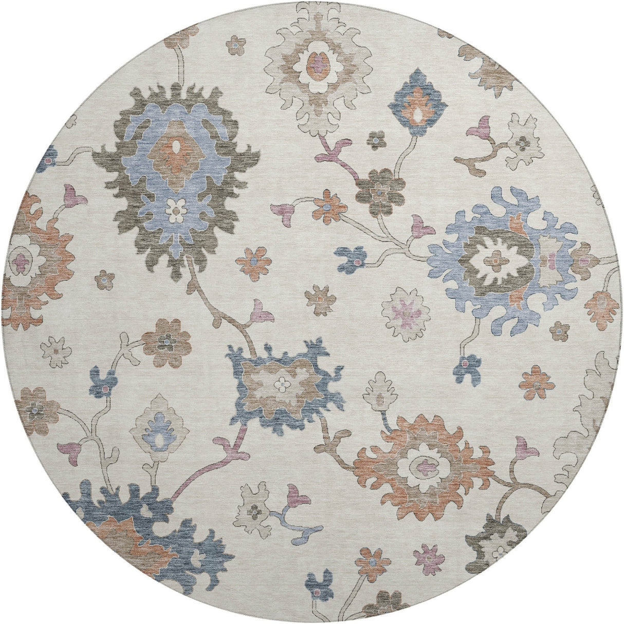 Dalyn Hatay HY4 Ivory Rug round rug