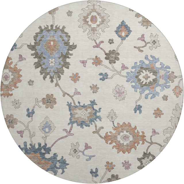 Dalyn Hatay HY4 Ivory Rug round rug