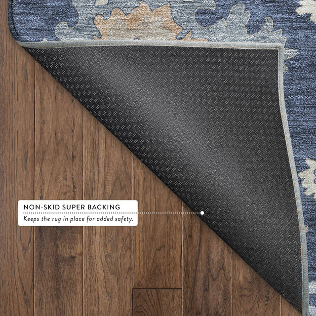Dalyn Hatay HY4 Navy Rug backing detail