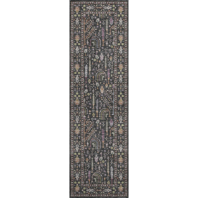 Dalyn Hatay HY5 Black Rug runner rug
