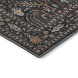 Dalyn Hatay HY5 Black Rug corner detail