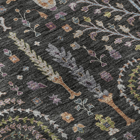 Dalyn Hatay HY5 Black Rug color swatch