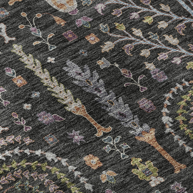 Dalyn Hatay HY5 Black Rug color swatch