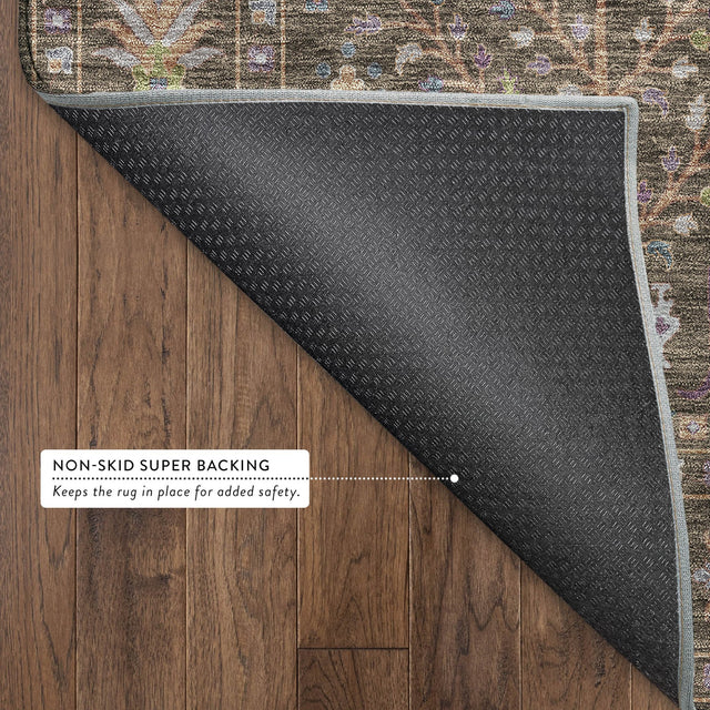 Dalyn Hatay HY5 Brown Rug backing detail