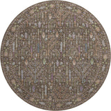 Dalyn Hatay HY5 Brown Rug round rug