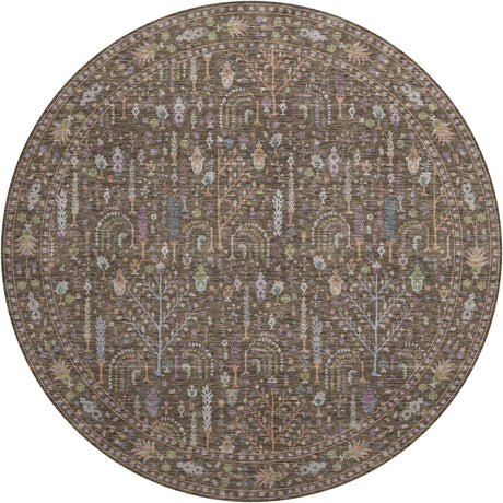 Dalyn Hatay HY5 Brown Rug round rug