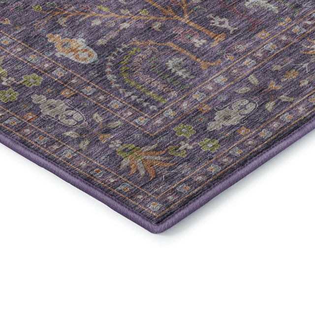 Dalyn Hatay HY5 Eggplant Rug corner detail