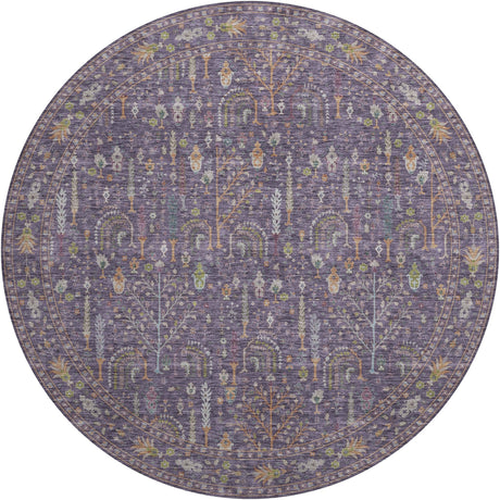 Dalyn Hatay HY5 Eggplant Rug round rug