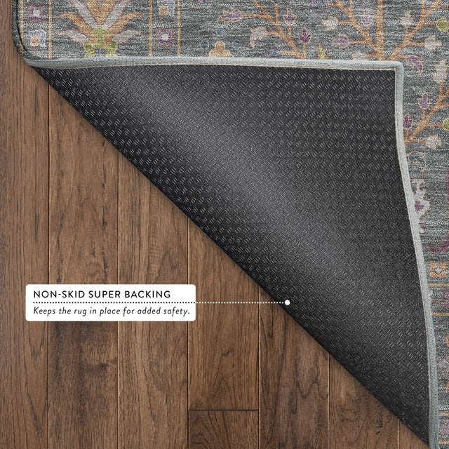 Dalyn Hatay HY5 Gray Rug backing detail