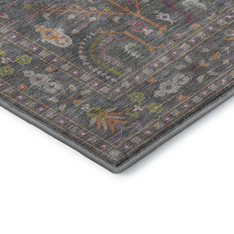 Dalyn Hatay HY5 Gray Rug corner detail