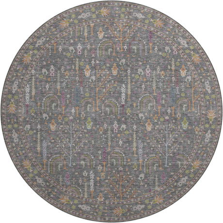 Dalyn Hatay HY5 Gray Rug round rug