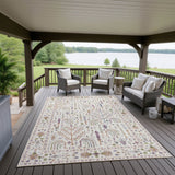 Dalyn Hatay HY5 Ivory Rug outdoor lifestyle image