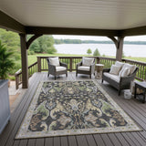 Dalyn Hatay HY6 Black Rug outdoor lifestyle image