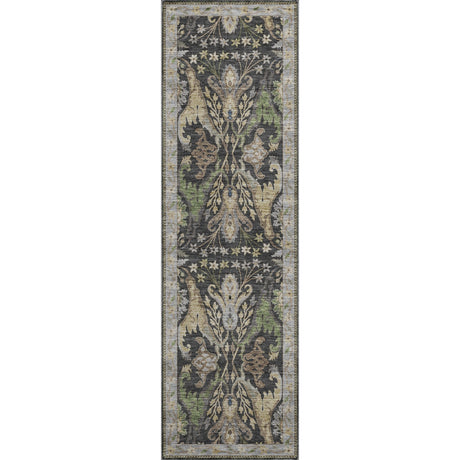 Dalyn Hatay HY6 Black Rug runner rug