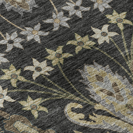 Dalyn Hatay HY6 Black Rug color swatch