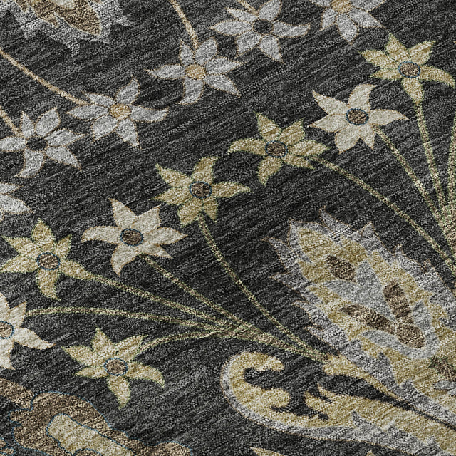 Dalyn Hatay HY6 Black Rug color swatch