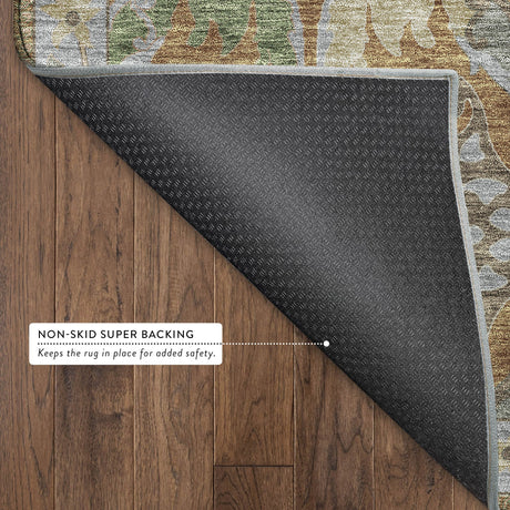 Dalyn Hatay HY6 Copper Rug backing detail