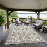 Dalyn Hatay HY6 Ivory Rug outdoor lifestyle image