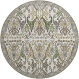 Dalyn Hatay HY6 Ivory Rug round rug