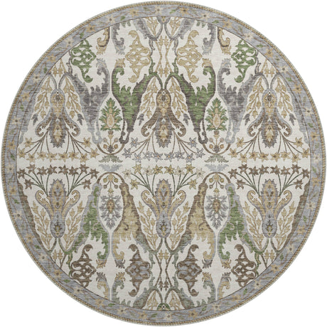 Dalyn Hatay HY6 Ivory Rug round rug