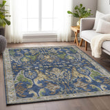 Dalyn Hatay HY6 Navy Rug shown in a room
