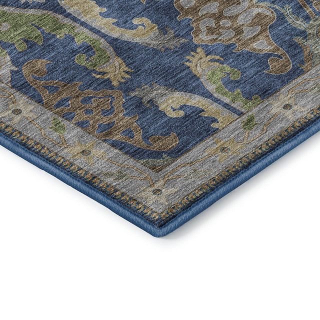 Dalyn Hatay HY6 Navy Rug corner detail