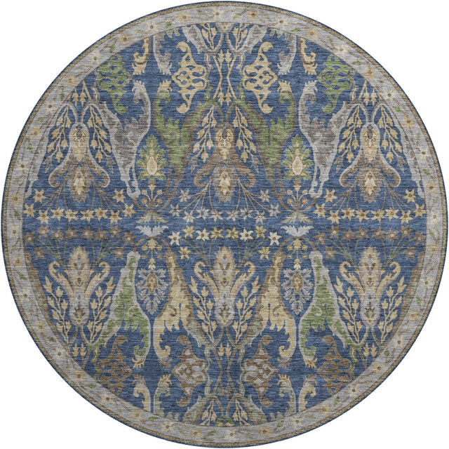 Dalyn Hatay HY6 Navy Rug round rug