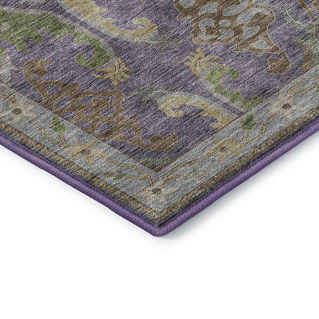 Dalyn Hatay HY6 Purple Rug corner detail