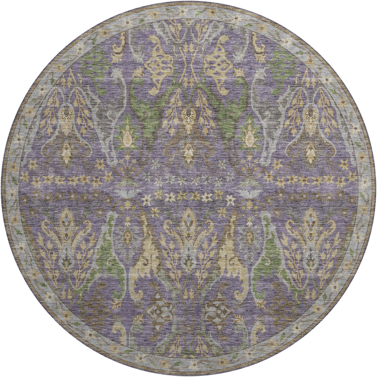 Dalyn Hatay HY6 Purple Rug round rug