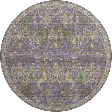 Dalyn Hatay HY6 Purple Rug round rug