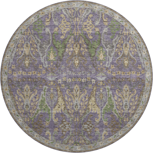 Dalyn Hatay HY6 Purple Rug round rug
