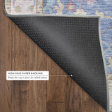 Dalyn Hatay HY7 Blue Rug backing detail