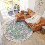 Dalyn Hatay HY7 Lime Rug shown in a room