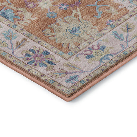 Dalyn Hatay HY7 Orange Rug corner detail
