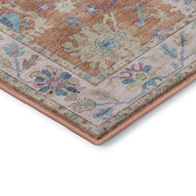 Dalyn Hatay HY7 Orange Rug corner detail