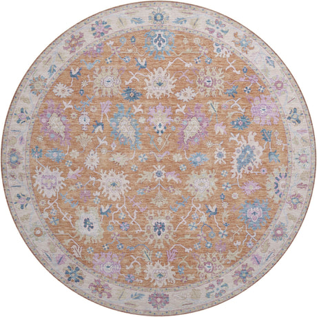 Dalyn Hatay HY7 Orange Rug round rug