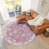 Dalyn Hatay HY7 Pink Rug shown in a room