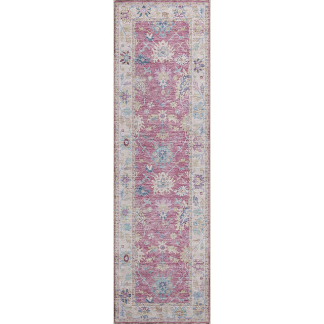 Dalyn Hatay HY7 Pink Rug runner rug