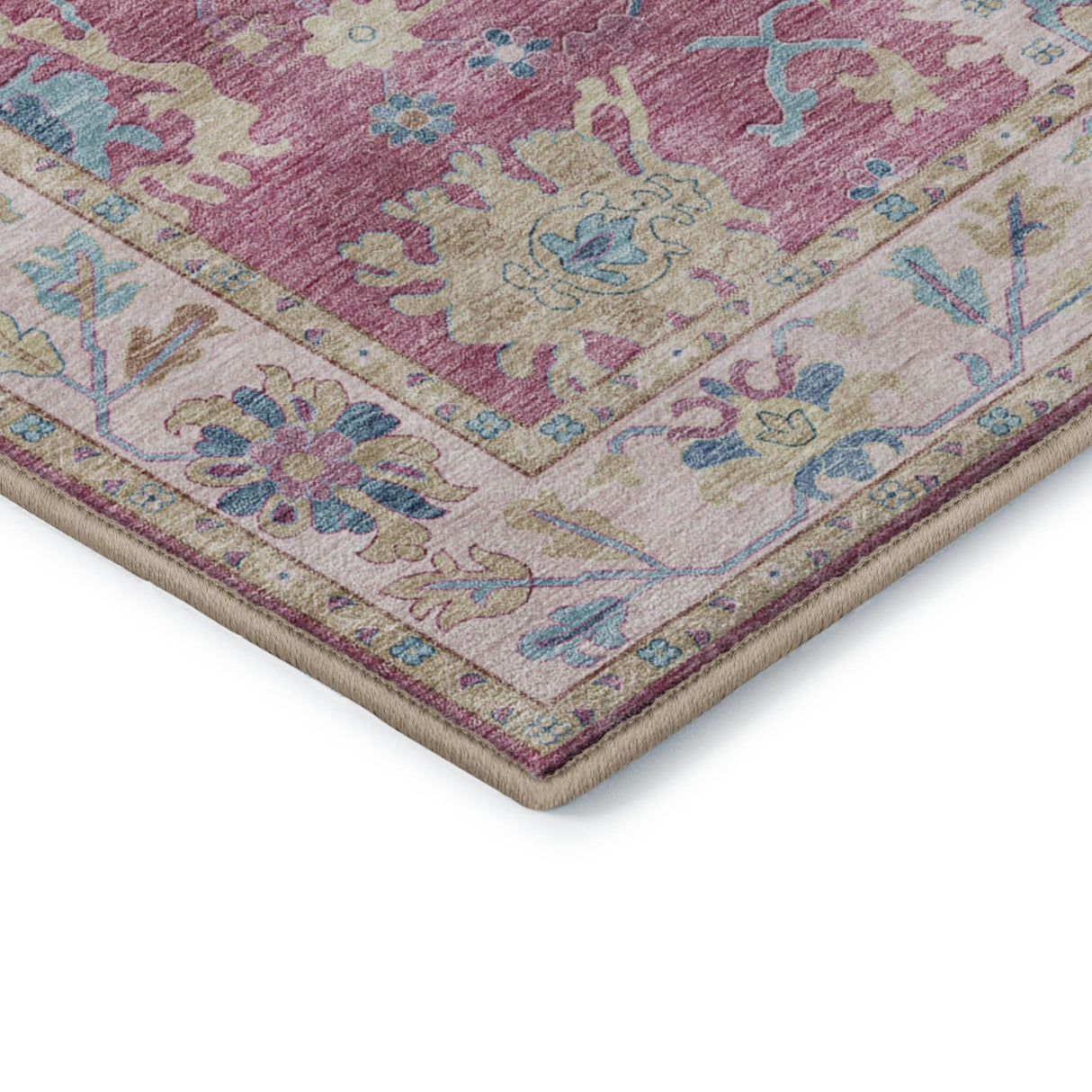 Dalyn Hatay HY7 Pink Rug corner detail