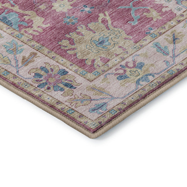 Dalyn Hatay HY7 Pink Rug corner detail