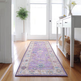 Dalyn Hatay HY7 Purple Rug shown in a room